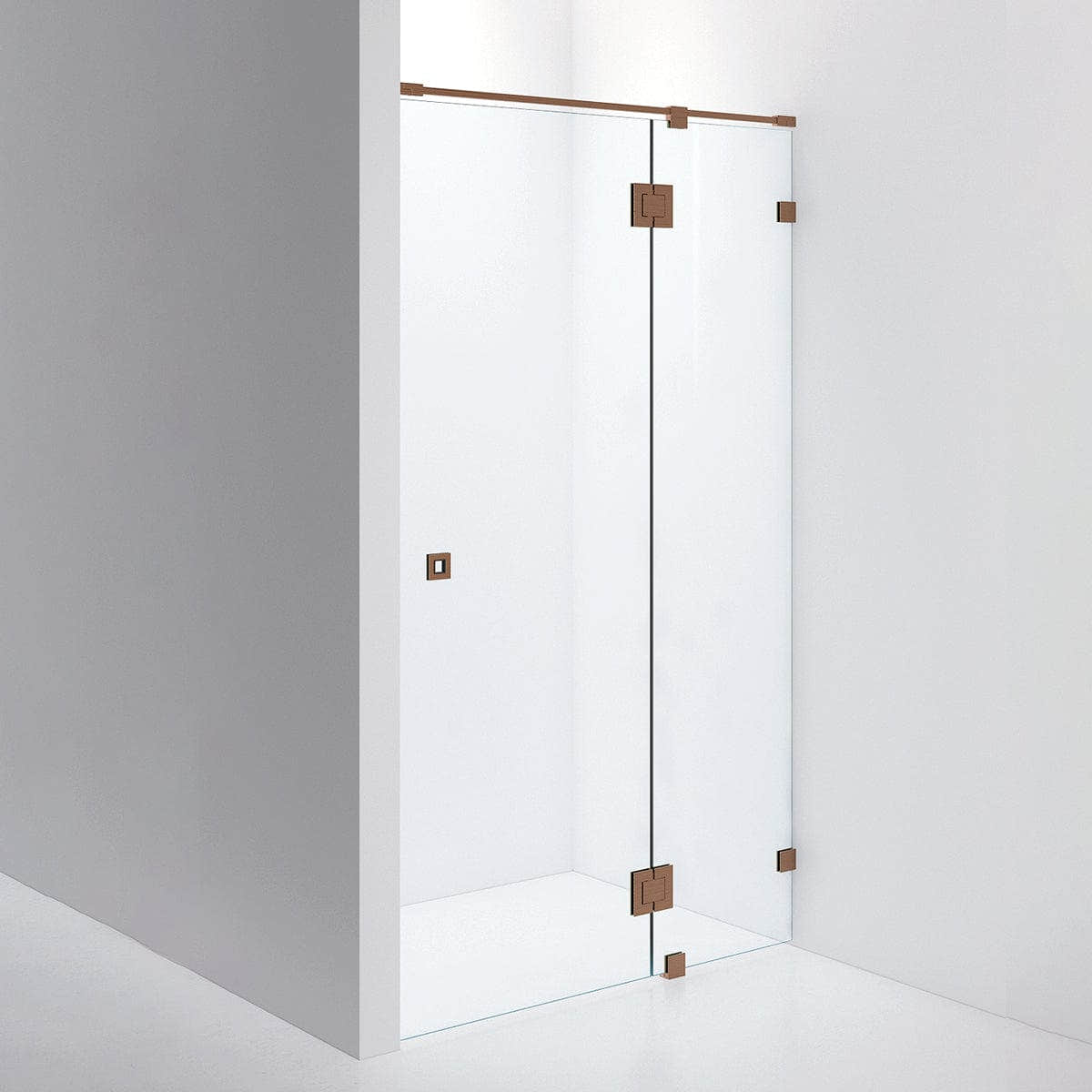 INR Dusjnisje ARC 5 Måltilpasset Brushed bronze / Måltilpasset / Klart glass INR Iconic Nordic Rooms Dusjnisje INR-10502600