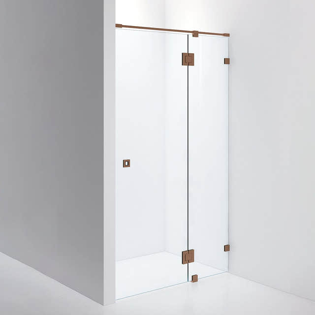 INR Dusjnisje ARC 5 Måltilpasset Brushed bronze / Måltilpasset / Klart glass INR Iconic Nordic Rooms Dusjnisje INR-10502600