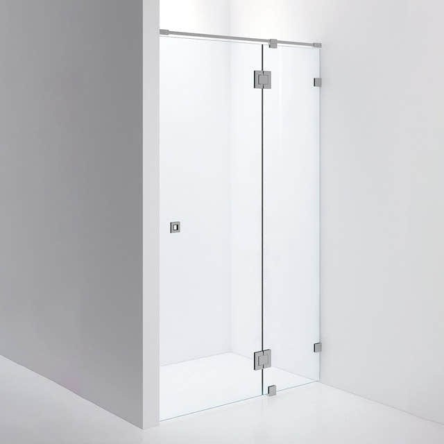 INR Dusjnisje ARC 5 Måltilpasset Brushed stainless / Måltilpasset / Klart glass INR Iconic Nordic Rooms Dusjnisje INR-10502400