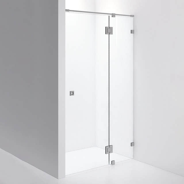INR Dusjnisje ARC 5 Måltilpasset Brushed stainless / Måltilpasset / Opal klart glass INR Iconic Nordic Rooms Dusjnisje INR-10512400