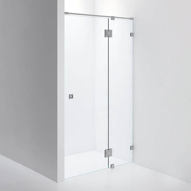 INR Dusjnisje ARC 5 Måltilpasset Brushed stainless / Måltilpasset / Timeless klart glass INR Iconic Nordic Rooms Dusjnisje INR-10511400