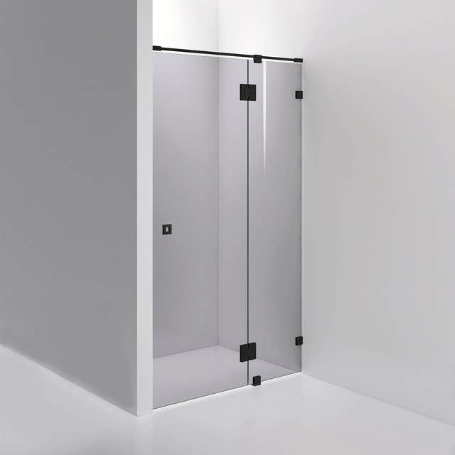 INR Dusjnisje ARC 5 Måltilpasset Svart matt / Måltilpasset / Grått glass INR Iconic Nordic Rooms Dusjnisje INR-10503100
