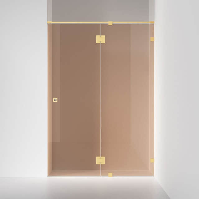 INR Dusjnisje ARC 5 Original Måltilpasset Brushed brass / Måltilpasset / Bronse glass INR Iconic Nordic Rooms Dusjnisje INR-10542800