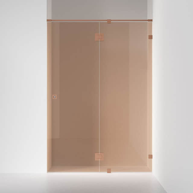 INR Dusjnisje ARC 5 Original Måltilpasset Brushed bronze / Måltilpasset / Bronse glass INR Iconic Nordic Rooms Dusjnisje INR-10542600