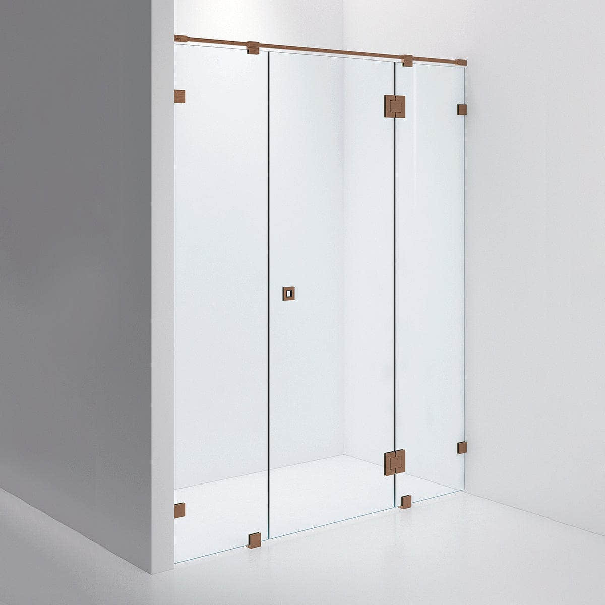 INR Dusjnisje ARC 7 Måltilpasset Brushed bronze / Måltilpasset / Klart glass INR Iconic Nordic Rooms Dusjnisje INR-10702600