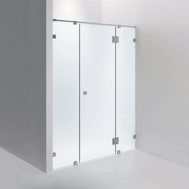 INR Dusjnisje ARC 7 Måltilpasset Krom / Måltilpasset / Frostet glass INR Iconic Nordic Rooms Dusjnisje INR-10710500