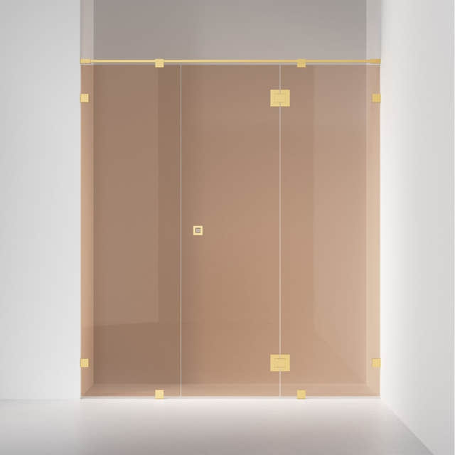 INR Dusjnisje ARC 7 Original Måltilpasset Brushed brass / Måltilpasset / Bronse glass INR Iconic Nordic Rooms Dusjnisje INR-10742800