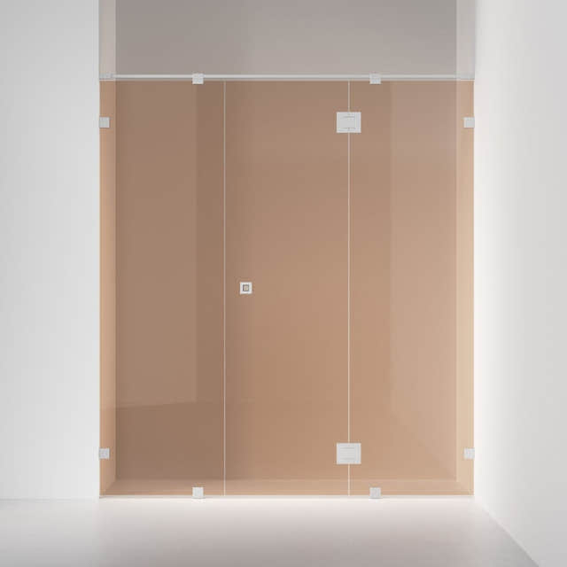 INR Dusjnisje ARC 7 Original Måltilpasset Brushed stainless / Måltilpasset / Bronse glass INR Iconic Nordic Rooms Dusjnisje INR-10742400