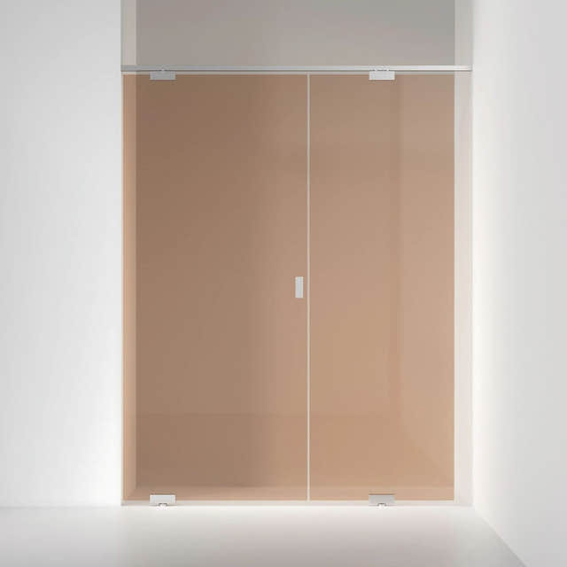 INR Dusjnisje EPIC 4 Måltilpasset Krom / Måltilpasset - venstre / Bronse glass INR Iconic Nordic Rooms Dusjnisje INR-704142300