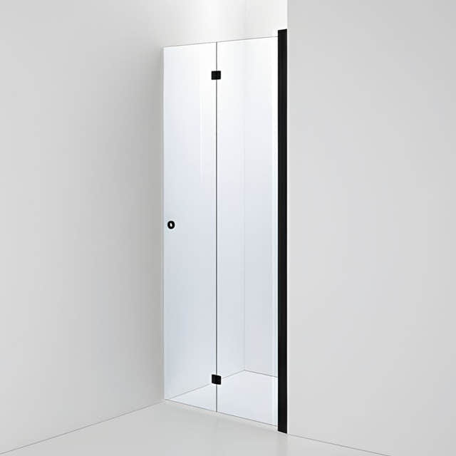 INR Dusjnisje LINC 2 Flex Måltilpasset Svart matt / Måltilpasset - høyre / Klart glass INR Iconic Nordic Rooms Dusjnisje INR-502202100