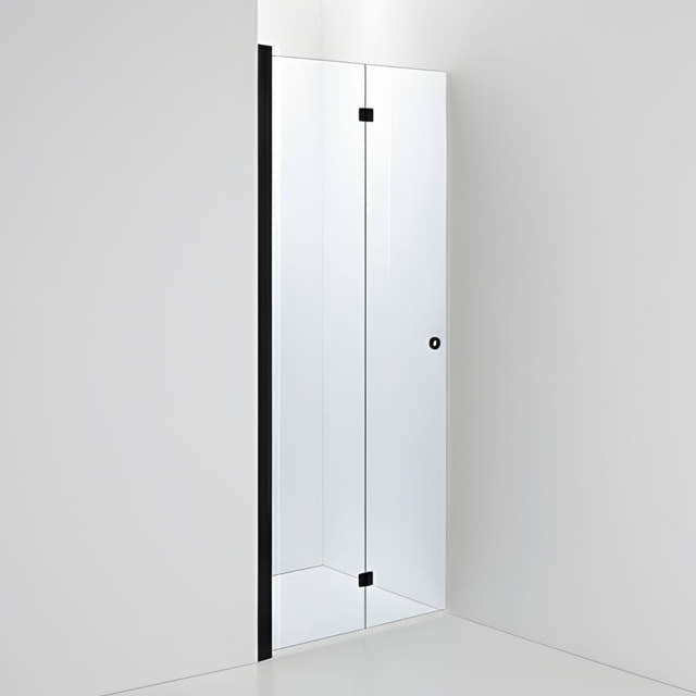 INR Dusjnisje LINC 2 Flex Måltilpasset Svart matt / Måltilpasset - venstre / Klart glass INR Iconic Nordic Rooms Dusjnisje INR-502102100