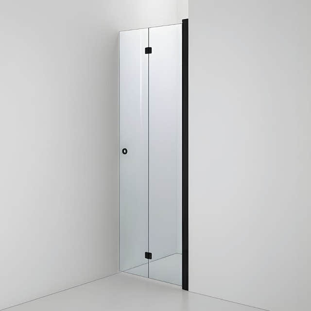 INR Dusjnisje LINC 2 Flex Standardmål Svart matt / 80cm / Høyre hengslet INR Iconic Nordic Rooms Dusjnisje INR-502202180