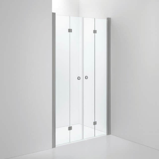 INR Dusjnisje LINC 3 Flex Måltilpasset Matt aluminium / Måltilpasset / Klart glass INR Iconic Nordic Rooms Dusjnisje INR-503102900