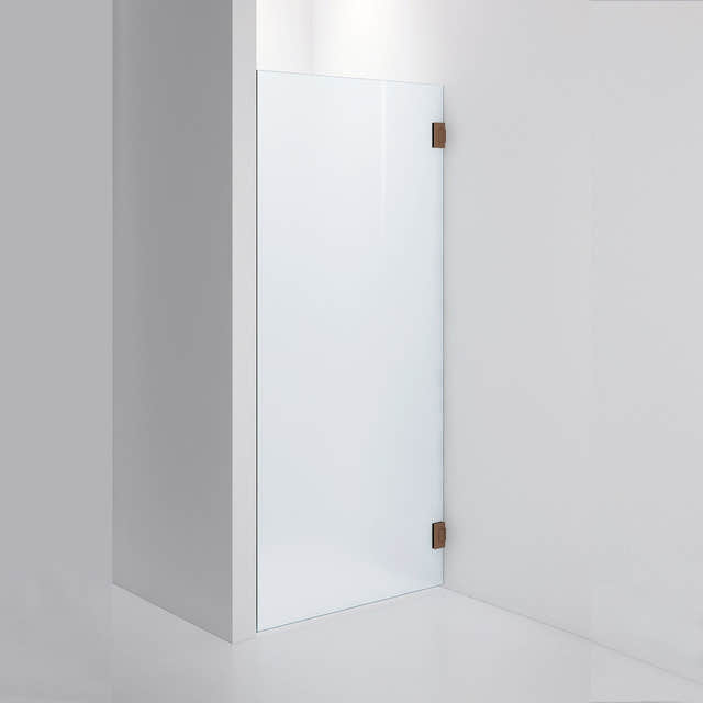 INR Dusjvegg ARC 19 Måltilpasset Brushed bronze / Måltilpasset / Frostet glass INR Iconic Nordic Rooms Dusjvegg INR-11910600