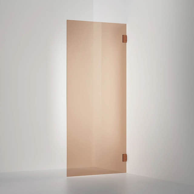 INR Dusjvegg ARC 19 Original Måltilpasset Brushed bronze / Måltilpasset / Bronse glass INR Iconic Nordic Rooms Dusjdør INR-11942600
