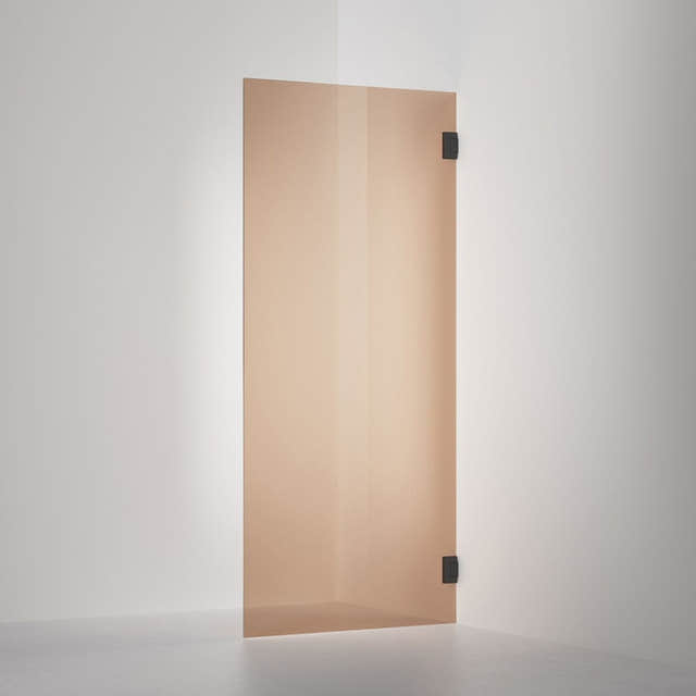 INR Dusjvegg ARC 19 Original Måltilpasset Svart matt / Måltilpasset / Bronse glass INR Iconic Nordic Rooms Dusjdør INR-11942100