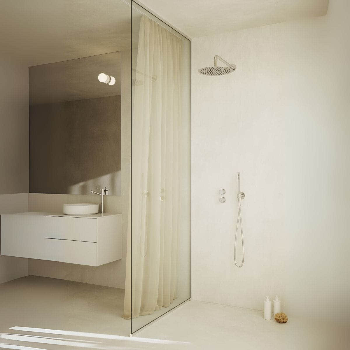 INR Dusjvegg ARC 20 Frame XL Måltilpasset INR Iconic Nordic Rooms Dusjvegg