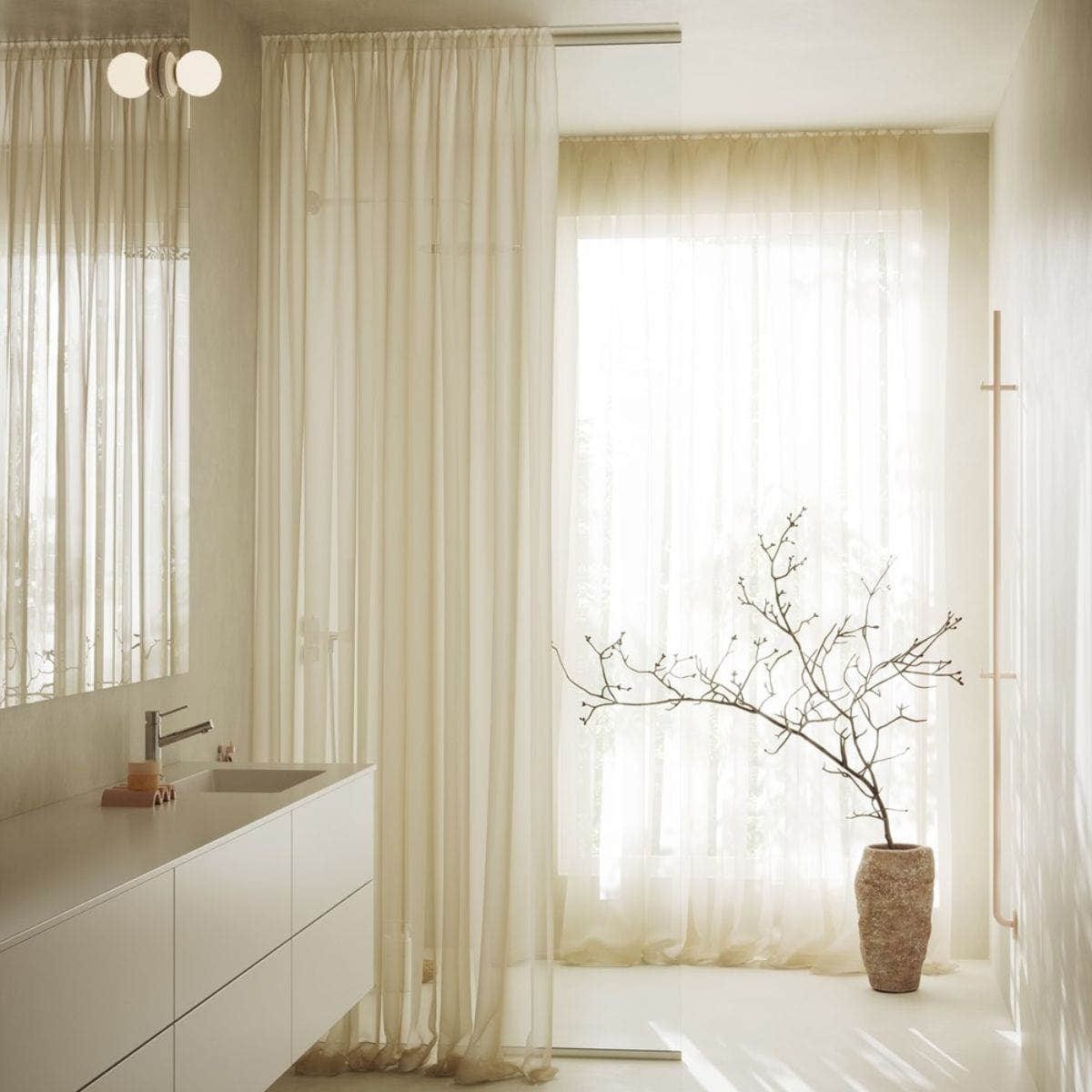 INR Dusjvegg ARC 20 Frame XL Måltilpasset INR Iconic Nordic Rooms Dusjvegg