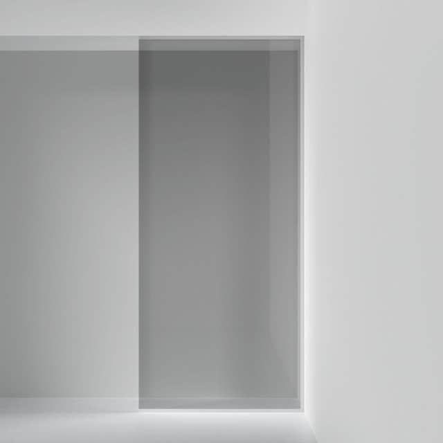 INR Dusjvegg ARC 20 Frame XL Måltilpasset Krom / Måltilpasset / Grått glass INR Iconic Nordic Rooms Dusjvegg INR-120303300