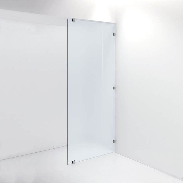 INR Dusjvegg ARC 20 Plus Måltilpasset Brushed stainless / Måltilpasset / Frostet glass INR Iconic Nordic Rooms Dusjvegg INR-120110400