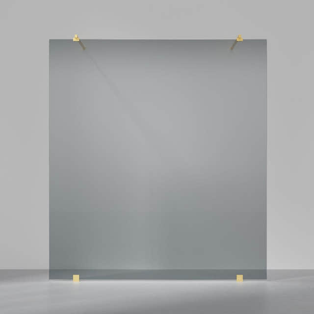 INR Dusjvegg ARC 43 Original Måltilpasset Brushed brass / Måltilpasset / Grått glass INR Iconic Nordic Rooms Dusjvegg INR-14303800