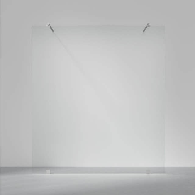 INR Dusjvegg ARC 43 Original Måltilpasset Brushed stainless / Måltilpasset / Opal klart glass INR Iconic Nordic Rooms Dusjvegg INR-14312400