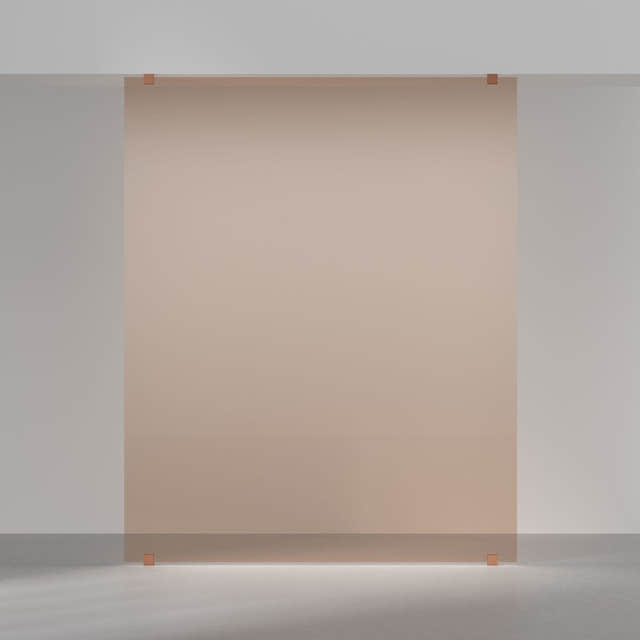 INR Dusjvegg ARC 43 Original XL Måltilpasset Brushed bronze / Måltilpasset / Bronse glass INR Iconic Nordic Rooms Dusjvegg INR-143142600