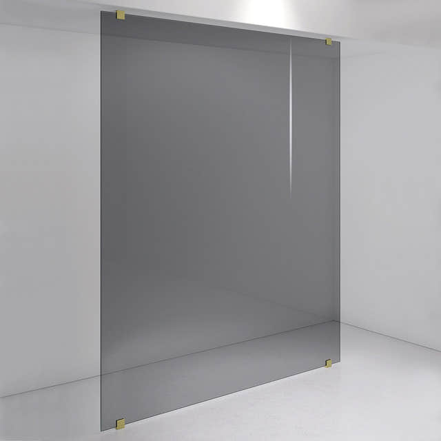 INR Dusjvegg ARC 43 Plus Måltilpasset Brushed brass / Måltilpasset / Grått glass INR Iconic Nordic Rooms Dusjvegg INR-143103800