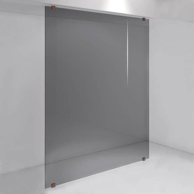 INR Dusjvegg ARC 43 Plus Måltilpasset Brushed bronze / Måltilpasset / Grått glass INR Iconic Nordic Rooms Dusjvegg INR-143103600