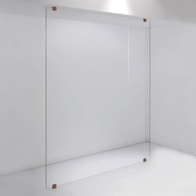 INR Dusjvegg ARC 43 Plus Måltilpasset Brushed bronze / Måltilpasset / Opal klart glass INR Iconic Nordic Rooms Dusjvegg INR-143112600