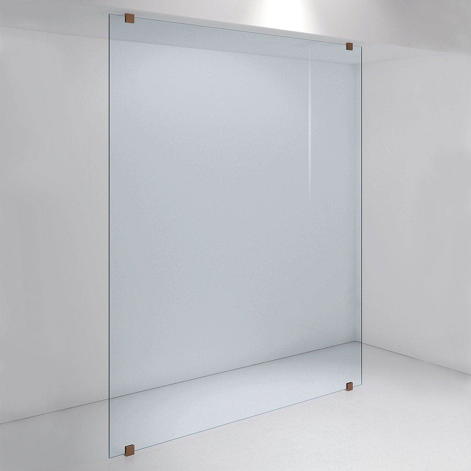 INR Dusjvegg ARC 43 Plus Måltilpasset Brushed bronze / Måltilpasset / Timeless klart glass INR Iconic Nordic Rooms Dusjvegg INR-143111600