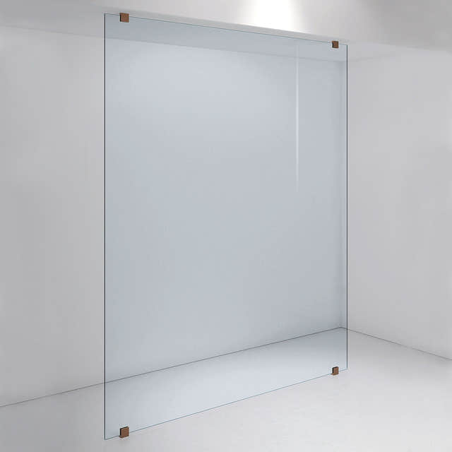 INR Dusjvegg ARC 43 Plus Måltilpasset Brushed bronze / Måltilpasset / Timeless klart glass INR Iconic Nordic Rooms Dusjvegg INR-143111600