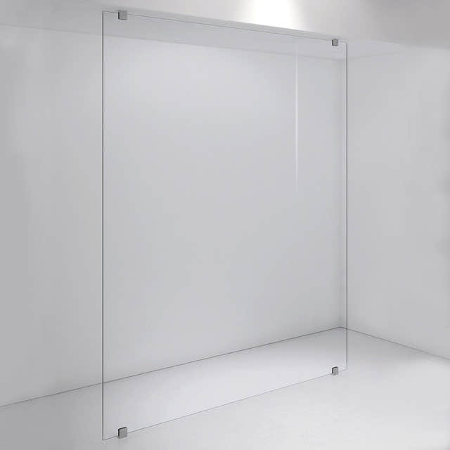 INR Dusjvegg ARC 43 Plus Måltilpasset Brushed stainless / Måltilpasset / Opal klart glass INR Iconic Nordic Rooms Dusjvegg INR-143112400