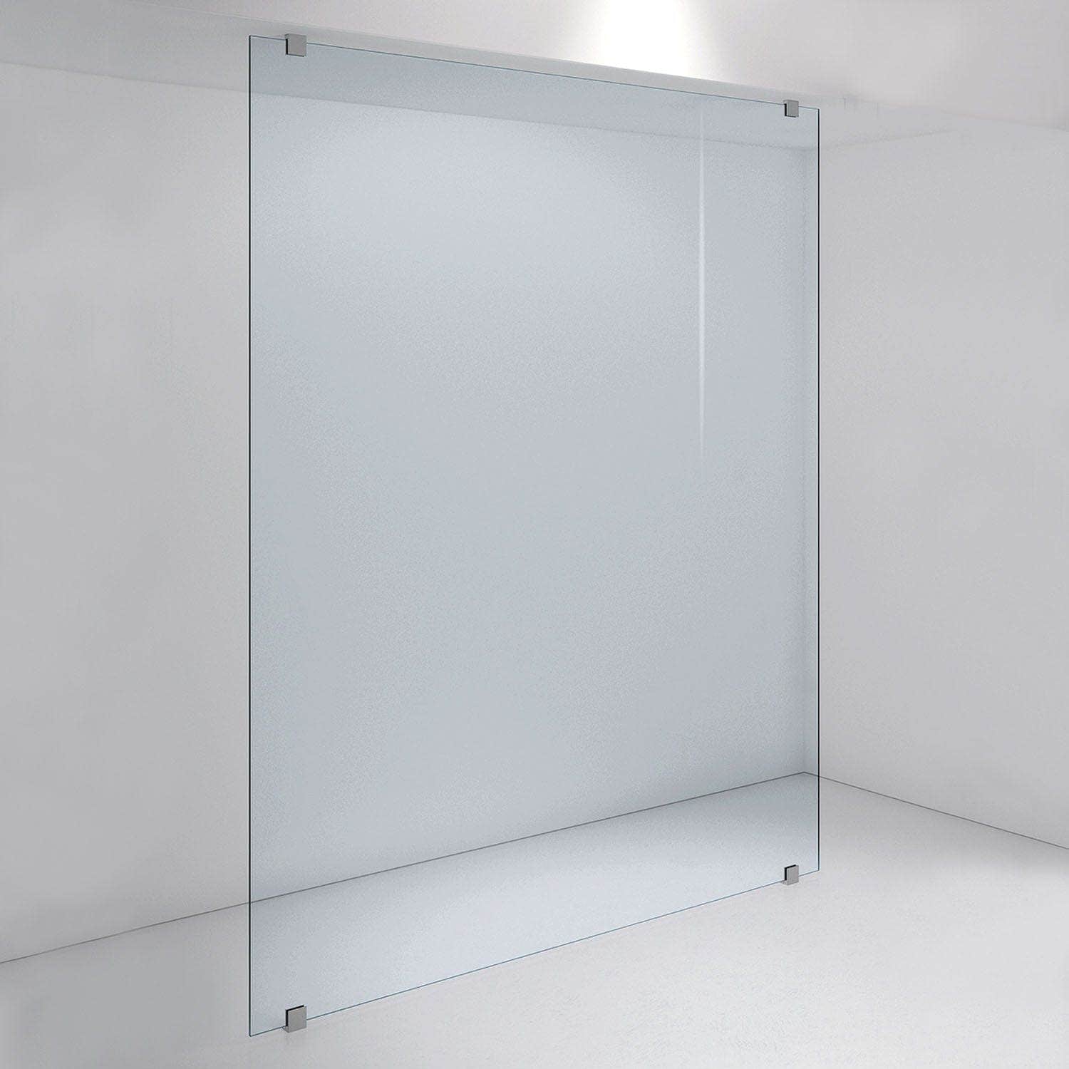 INR Dusjvegg ARC 43 Plus Måltilpasset Brushed stainless / Måltilpasset / Timeless klart glass INR Iconic Nordic Rooms Dusjvegg INR-143111400