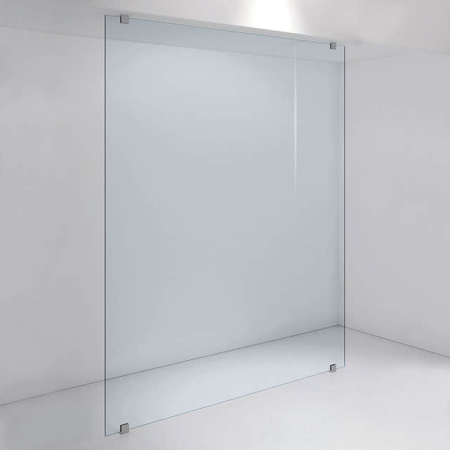 INR Dusjvegg ARC 43 Plus Måltilpasset Brushed stainless / Måltilpasset / Timeless klart glass INR Iconic Nordic Rooms Dusjvegg INR-143111400