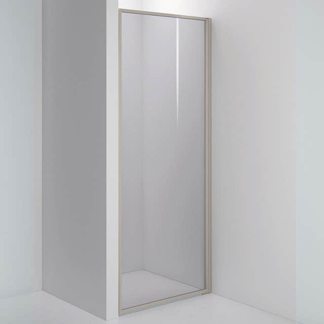INR Dusjvegg EDGE 2 Måltilpasset - høyre / Stone / Grått glass INR Iconic Nordic Rooms Dusjvegg INR-202203400
