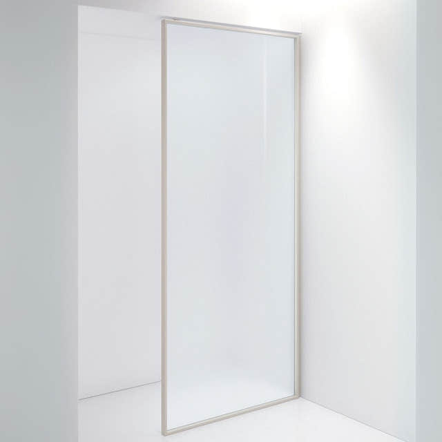 INR Dusjvegg EDGE 20 Plus 900 mm / Stone / Frostet glass INR Iconic Nordic Rooms Dusjvegg