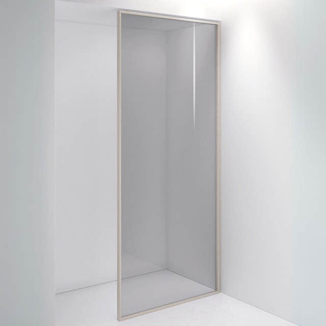 INR Dusjvegg EDGE 20 Plus 900 mm / Stone / Grått glass INR Iconic Nordic Rooms Dusjvegg