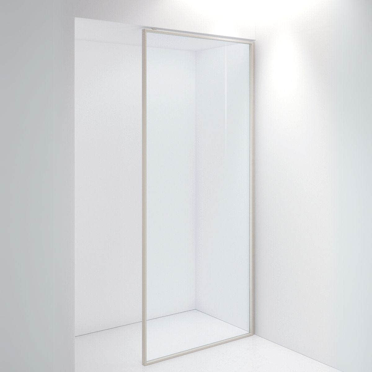 INR Dusjvegg EDGE 20 Plus 900 mm / Stone / Klart glass INR Iconic Nordic Rooms Dusjvegg