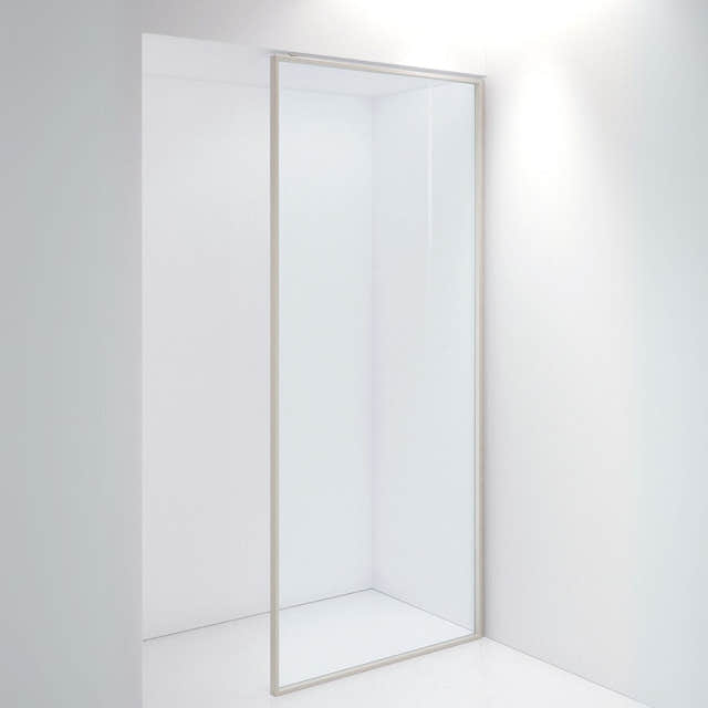 INR Dusjvegg EDGE 20 Plus 900 mm / Stone / Klart glass INR Iconic Nordic Rooms Dusjvegg