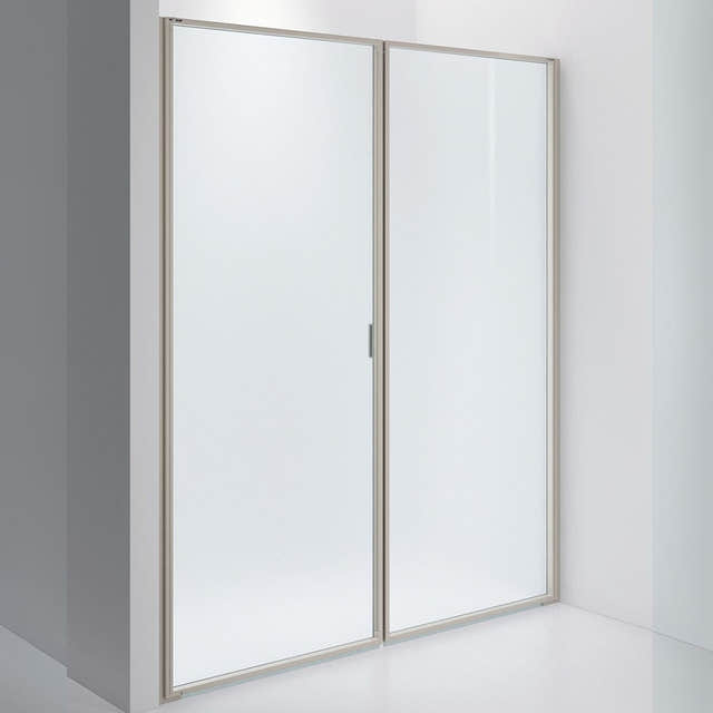 INR Dusjvegg EDGE 3 Måltilpasset / Stone / Frostet glass INR Iconic Nordic Rooms Dusjvegg INR-203010400