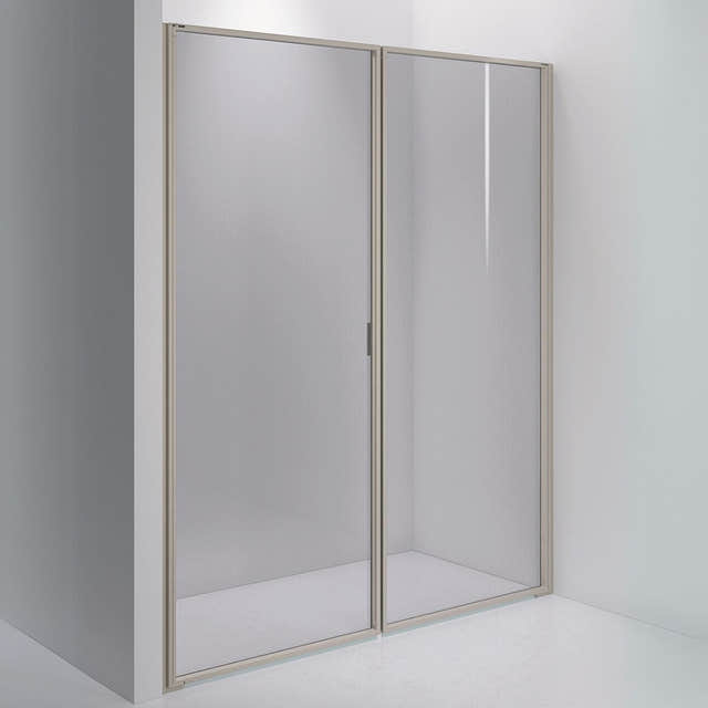 INR Dusjvegg EDGE 3 Måltilpasset / Stone / Grått glass INR Iconic Nordic Rooms Dusjvegg INR-203003400