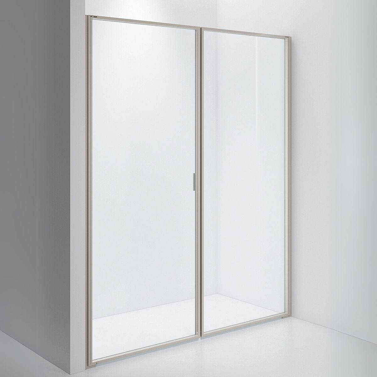 INR Dusjvegg EDGE 3 Måltilpasset / Stone / Klart glass INR Iconic Nordic Rooms Dusjvegg INR-203002400
