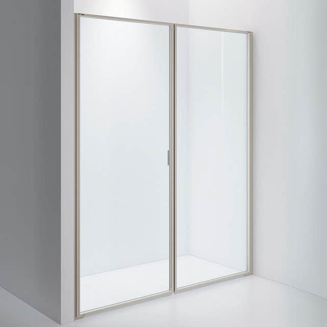 INR Dusjvegg EDGE 3 Måltilpasset / Stone / Klart glass INR Iconic Nordic Rooms Dusjvegg INR-203002400
