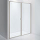 INR Dusjvegg EDGE 4 Måltilpasset - venstre / Stone / Klart glass INR Iconic Nordic Rooms Dusjvegg INR-204102400