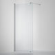 INR Dusjvegg LINC 20 Original Måltilpasset Krom / Måltilpasset - venstre / Frostet glass INR Iconic Nordic Rooms Dusjvegg INR-520110300