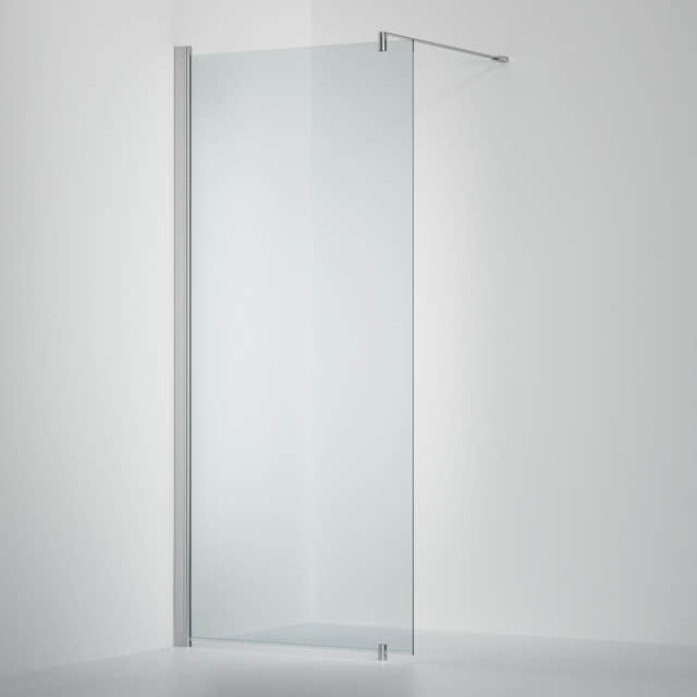 INR Dusjvegg LINC 20 Original Måltilpasset Krom / Måltilpasset - venstre / Timeless klart glass INR Iconic Nordic Rooms Dusjvegg INR-520111300