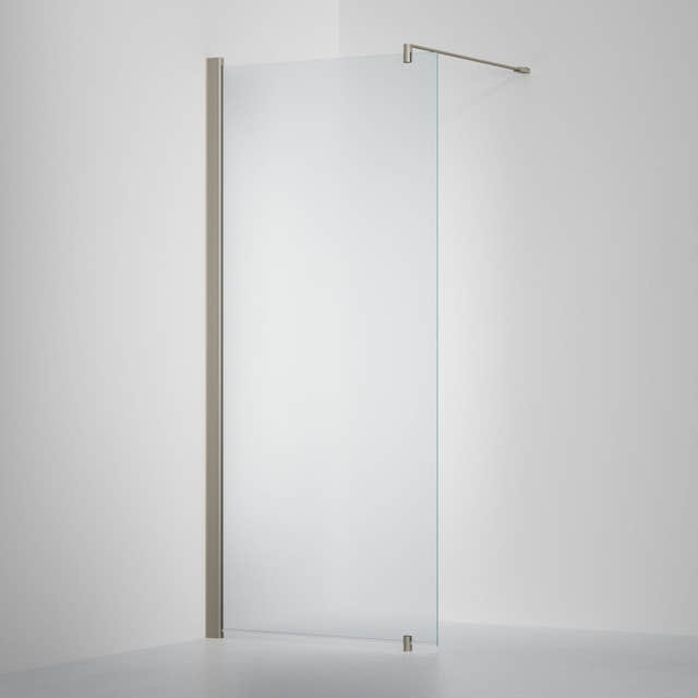 INR Dusjvegg LINC 20 Original Måltilpasset Stone / Måltilpasset - venstre / Frostet glass INR Iconic Nordic Rooms Dusjvegg INR-520110400