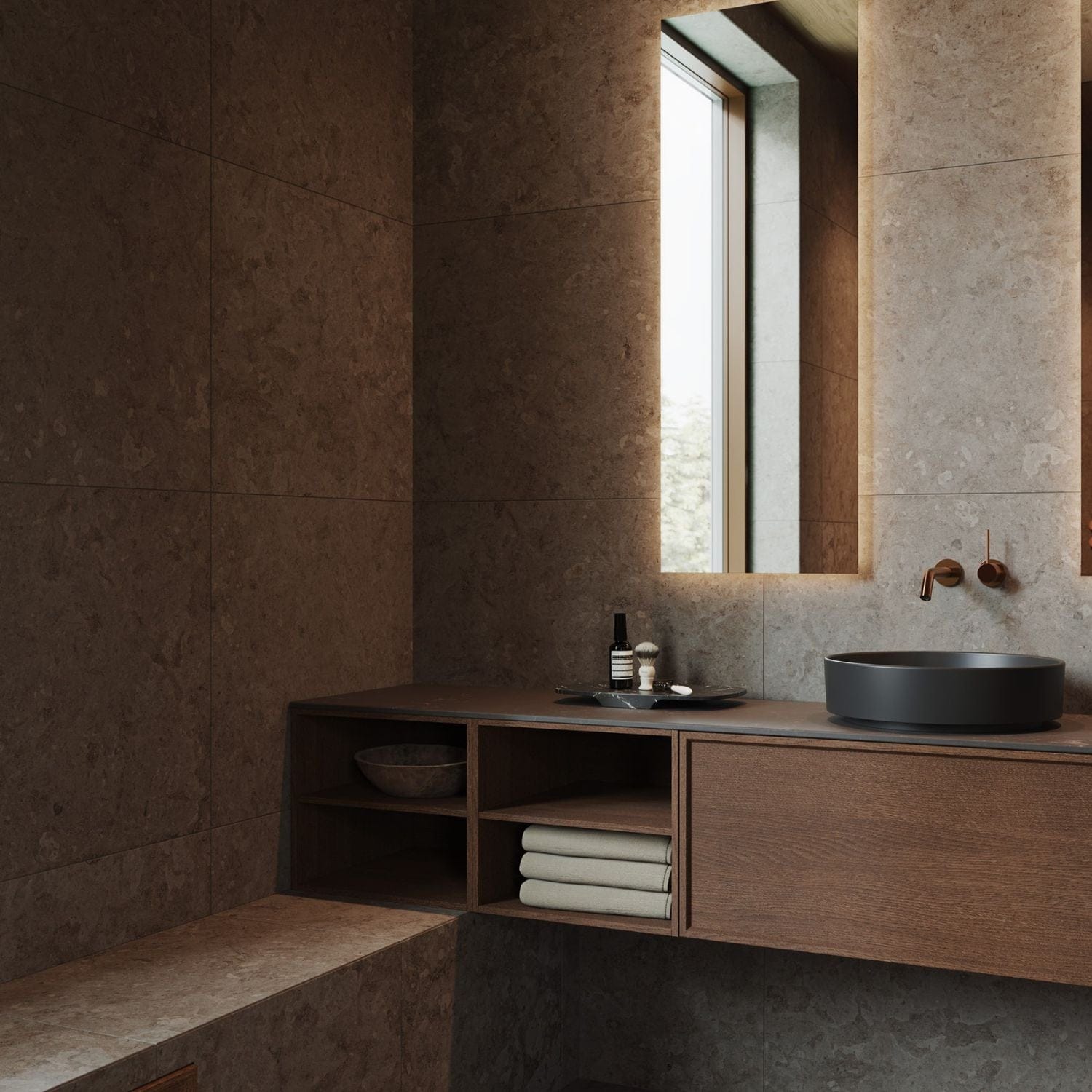 INR Earth Alvaret Granittkeramikk Fliser INR Iconic Nordic Rooms