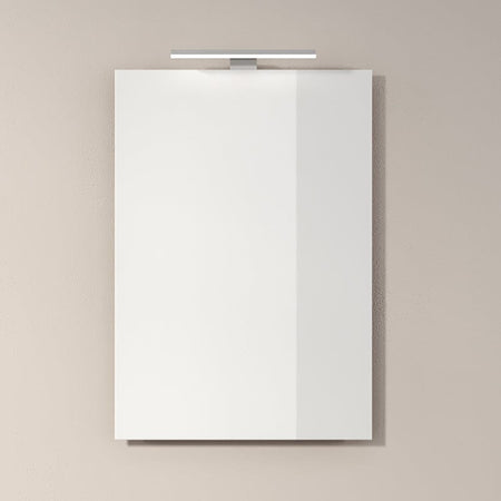 INR FEEL firkantet speil med lys (lampe/underlys)